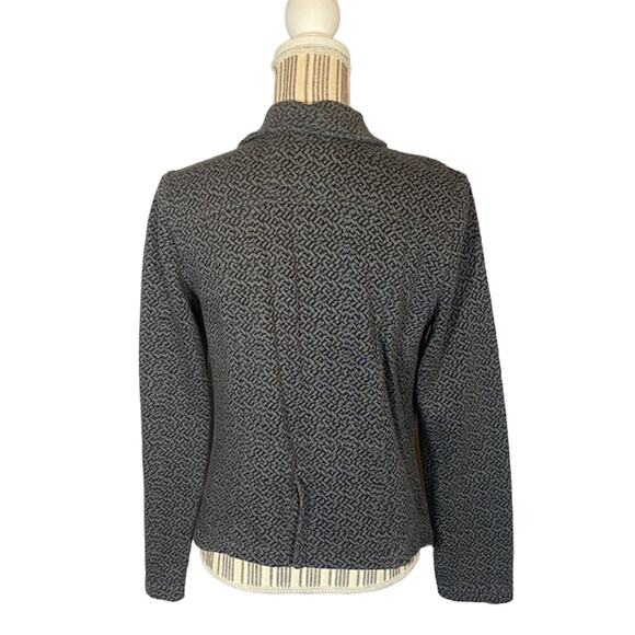 Hurley Gray Geo Print Cotton Blend Collared Athletic Knit Jacket Women Med - Picture 2 of 10